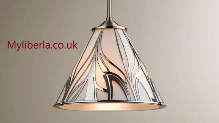 cone shaped pendant light mercury glass