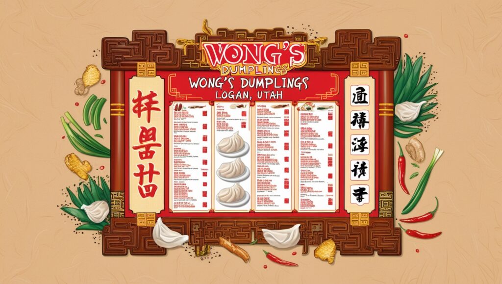 wongs dumplings logan utah menu